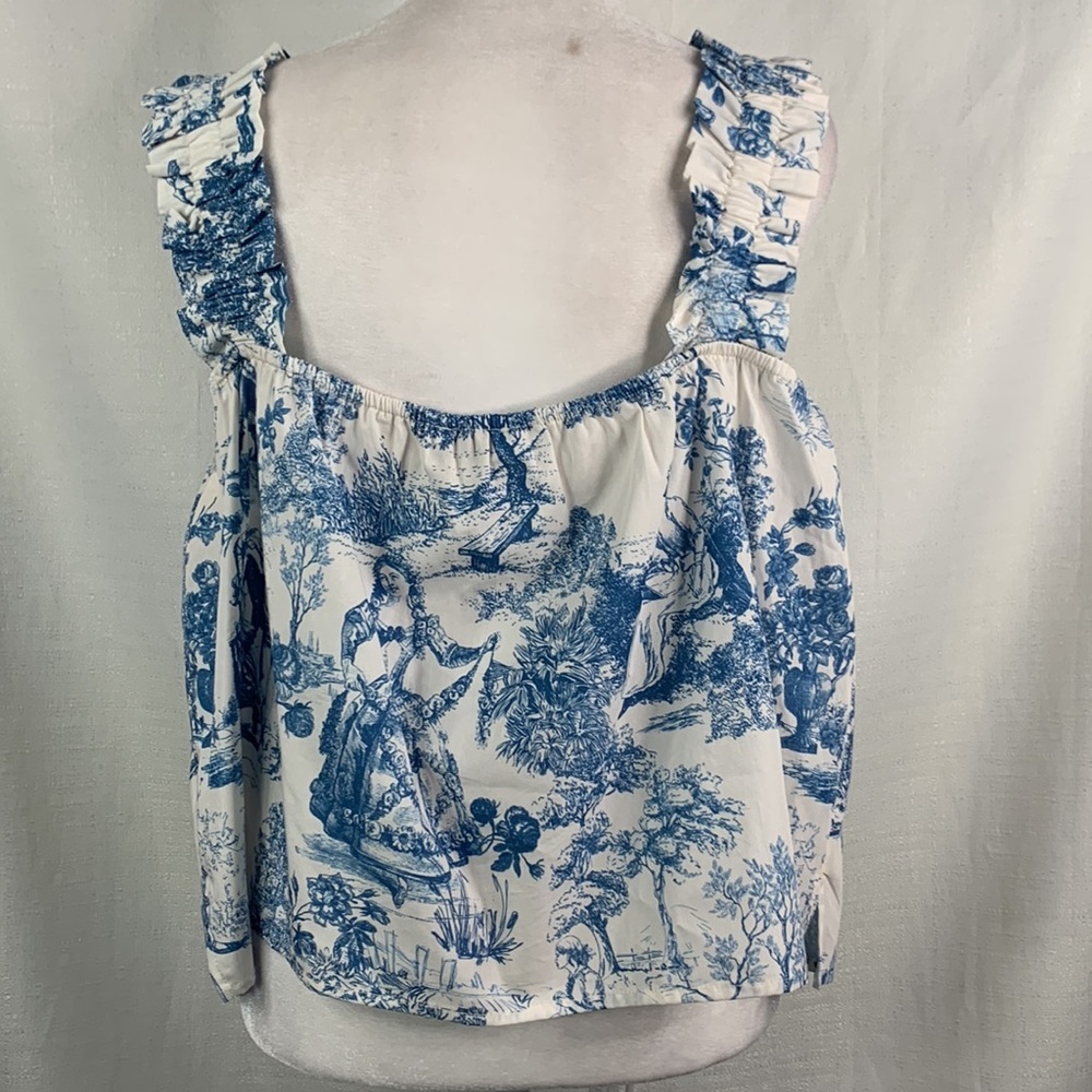 Gianni Bini Woven Sadie Sleeveless Square Neck Blouse- NWT - Picture 8 of 13